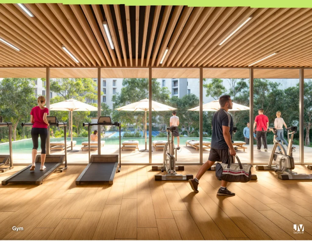 Render del gimnasio de Basáltica