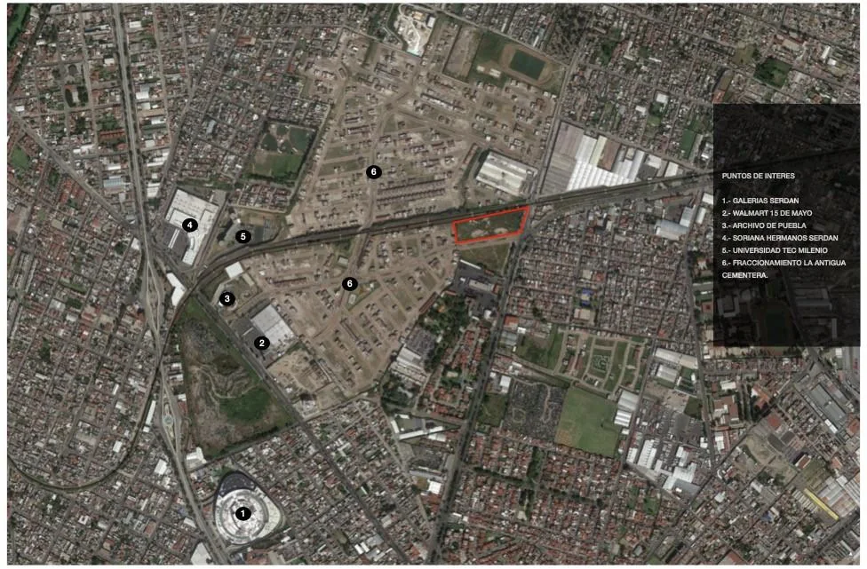 Mapa de ubicación de Ciudalia en Zona Cementos Atoyac, Puebla