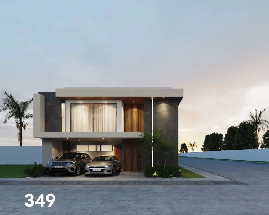 Render de casa de referencia en el lote 349 de Portamar